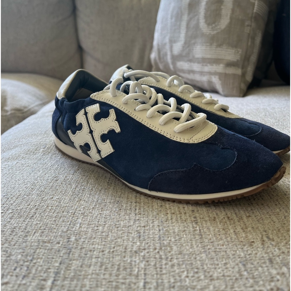 Tory Burch Suede Colorblock Sneakers